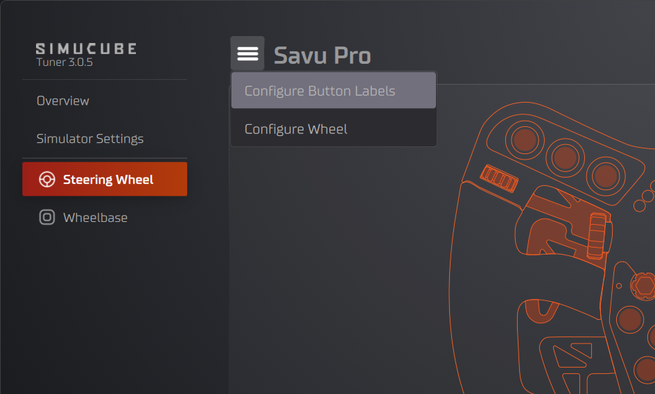 Configure Button Labels menu option