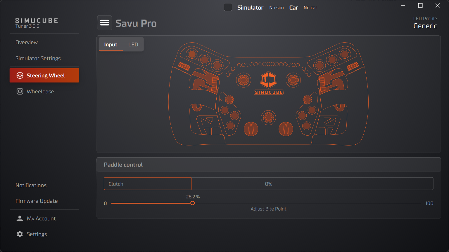 Wheel image with button indicators
